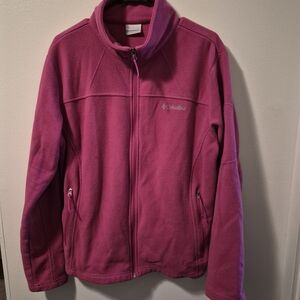 Columbia Magenta Full-Zip Fleece Jacket